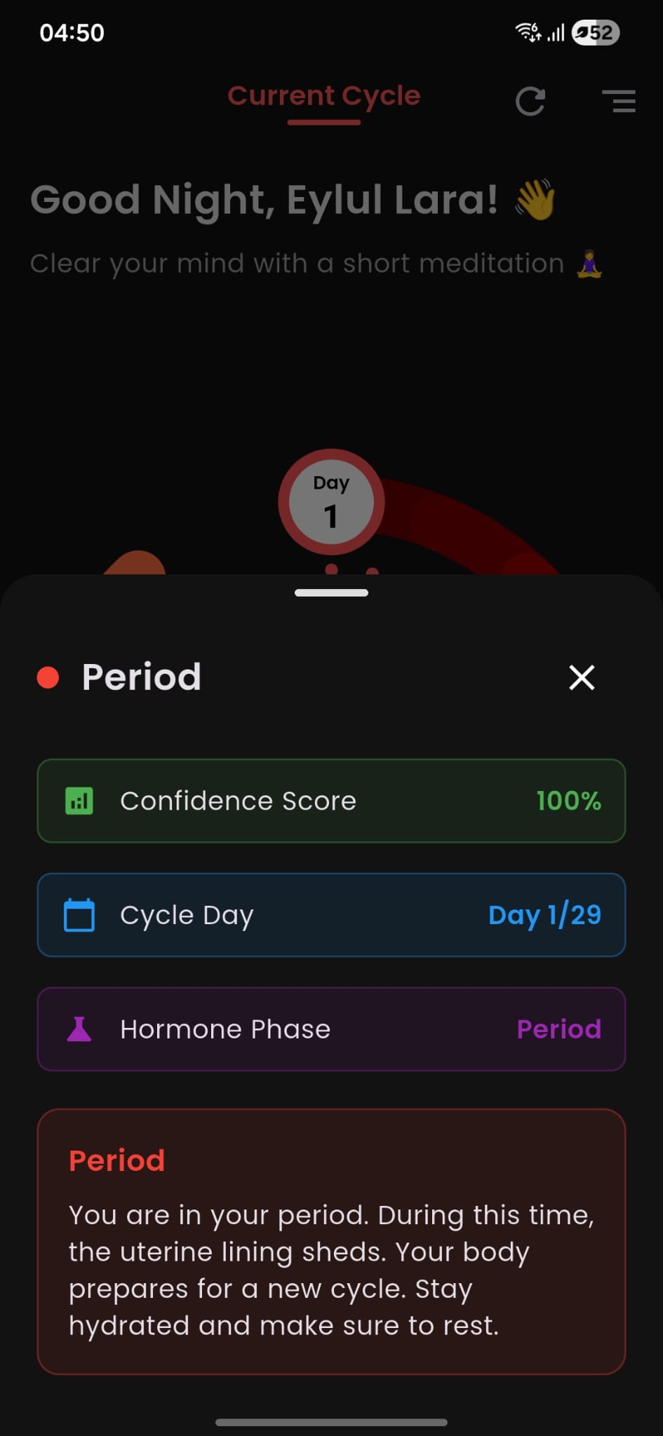 ReglFit Semptom Takibi